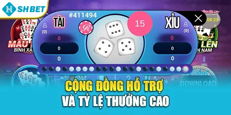 Cộng đồng hỗ trợ và tỷ lệ thưởng cao